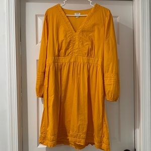 Yellow J Crew Dress